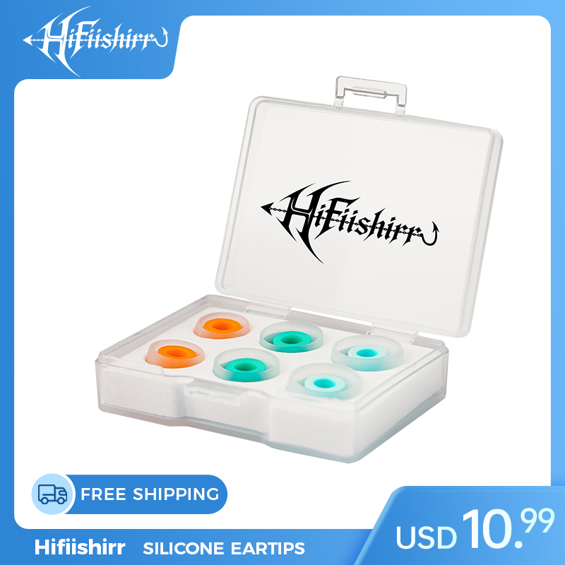 Silicone Ear Tip Replacement - Hifiishirr Bonbonfarbene Silikon-Ohrstöpsel, 3 Paar S/M/L,