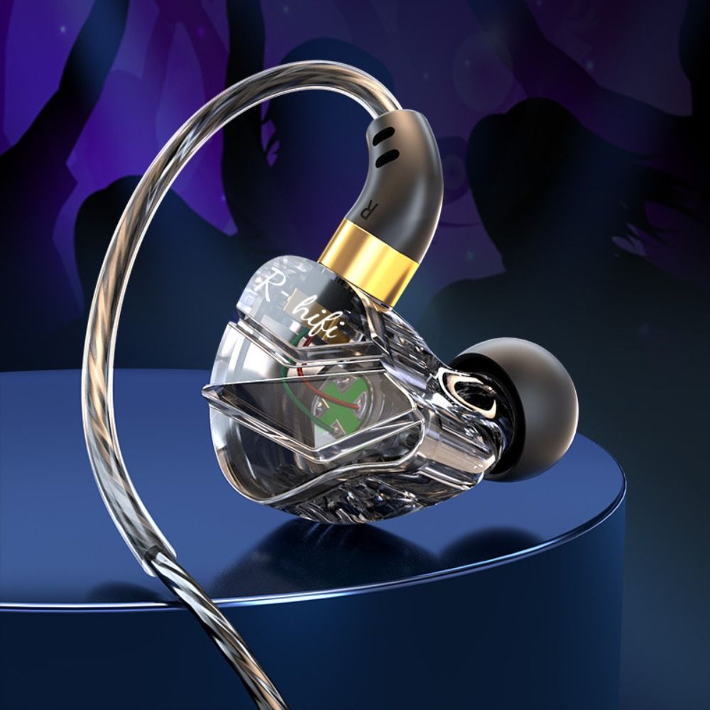 Wired Earphone Mic - Ohrhörer mit starkem Bass, kabelgebundene Kopfhörer,
