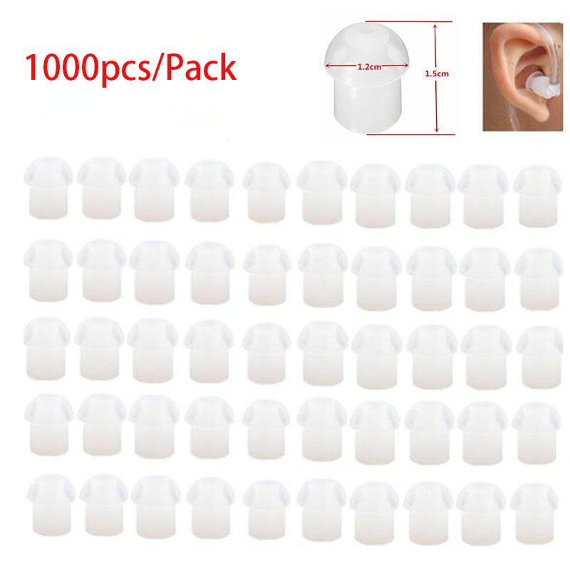 Silicone Ear Tip Replacement - 1000 stücke ersatz Silikon kautschuk Pilz