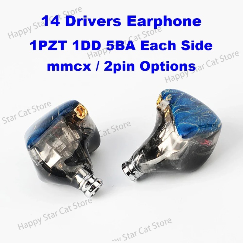 In Ear Monitor Iem - 14-Treiber IEM-Kopfhörer, HiFi-In-Ear-Monitore, Ohrhörer mit 1DD