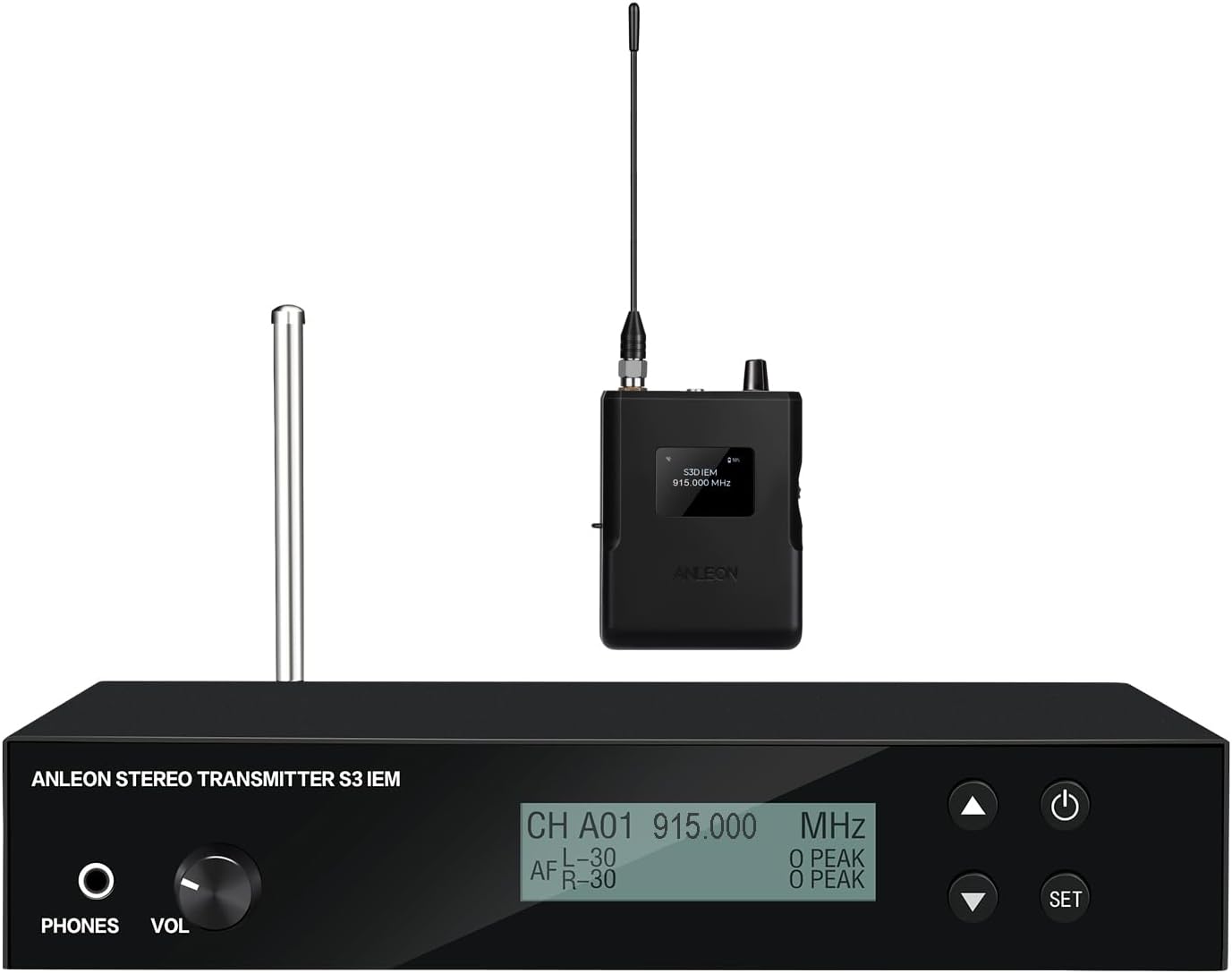 In Ear Monitor Iem - ANLEON S3D Professionelles drahtloses UHF-Stereo-In-Ear-Monitor-IEM-System 902–928