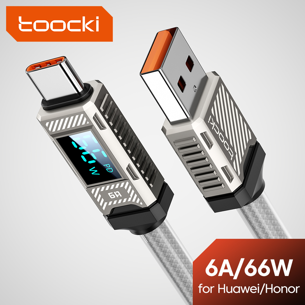 Usb C Earphone - Toocki PD 66W USB C Kabel