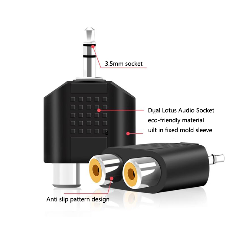Earphone Splitter Jack - 1/2/4 Stück 3,5 mm Klinke Stereo