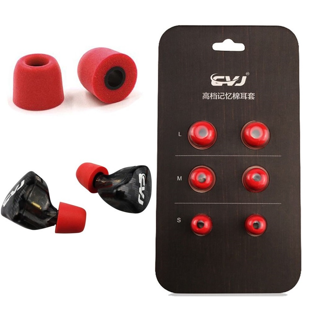 Earphone Foam Tip - 3 Paare aktualisieren geräusch isolierende bequeme