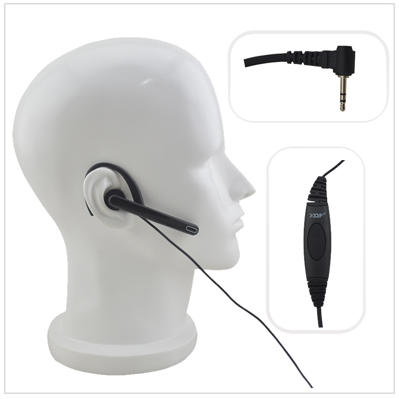 Wired Earphone Mic - Eine-Wired Radio Hörer G-schleife Boom mic