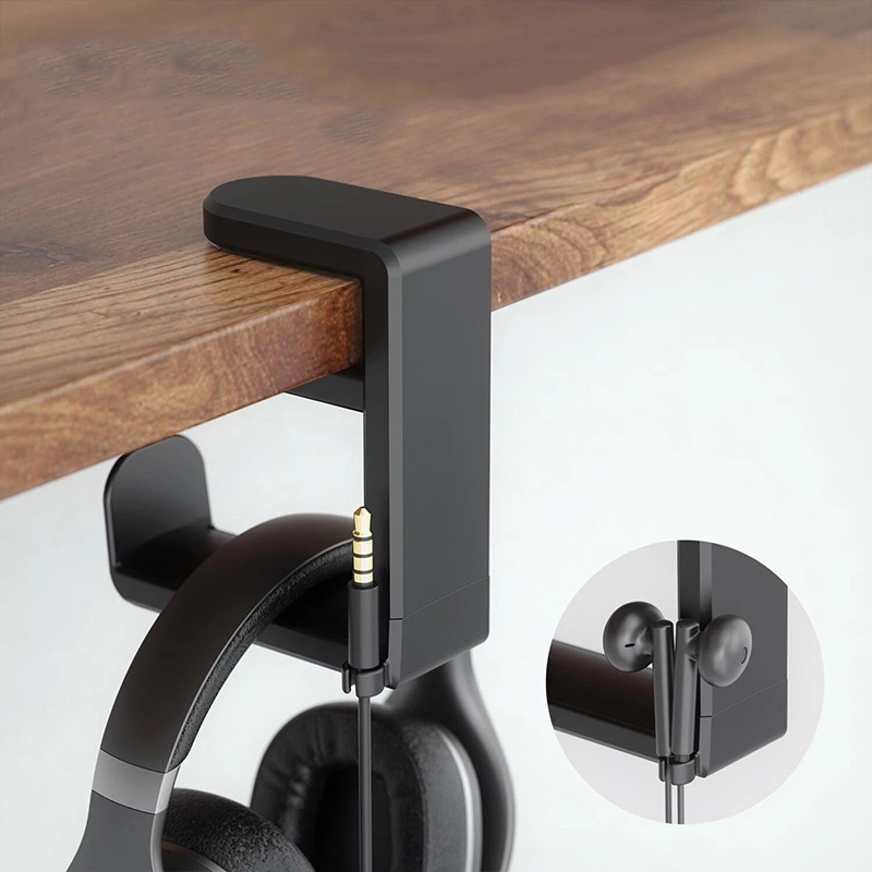 Headphone Stand Desk - Universeller Desktop 360 ° Drehbarer Kopfhörerständer