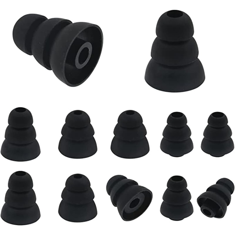 Silicone Ear Tip Replacement - Für 6 Stück S/M/L Größe geräuschisolierende