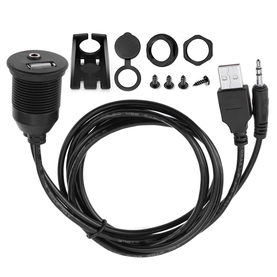 Cable Extension 3.5 - 1m USB & 3,5mm Aux Stecker