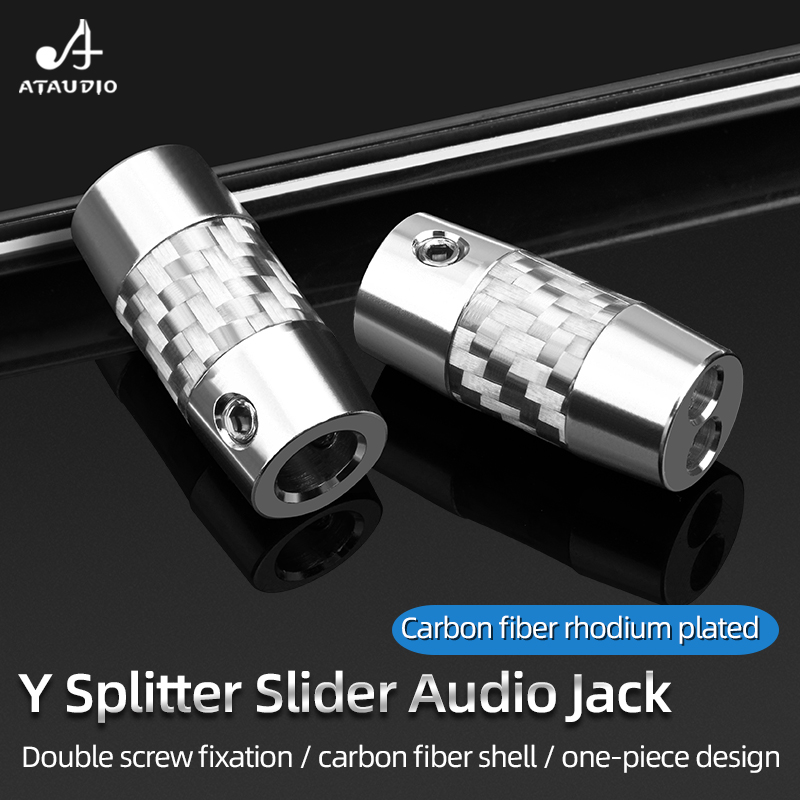 Audio Splitter Y - 4 stücke Kohle faser y Splitter