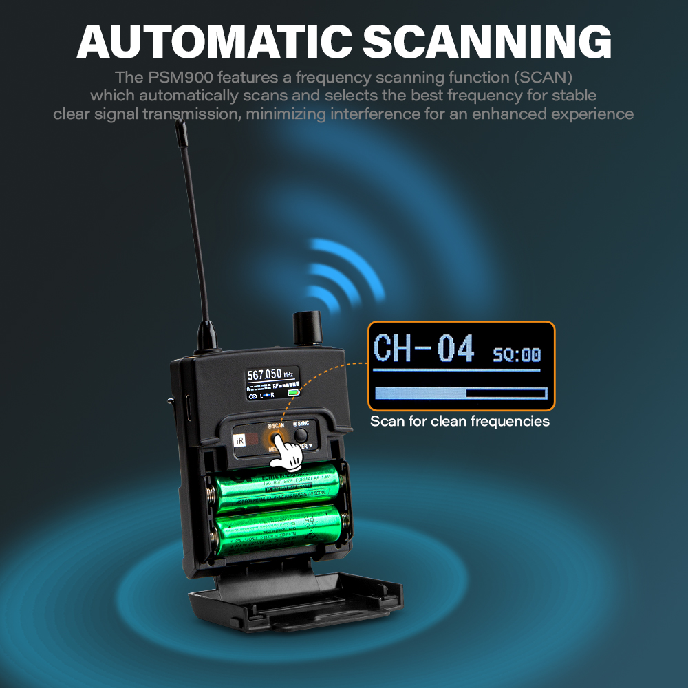 In Ear Monitor Iem - 32-Kanal Kabelloses In-Ear Monitoring System, Automatisch