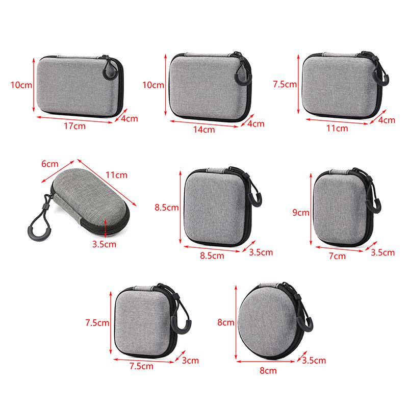 Headphone Case Hard - NEUE Tragbare Stoßfeste Kopfhörertasche Ohrhörer-Tasche Headset-Aufbewahrungstasche