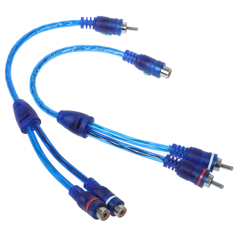 Audio Splitter Y - Auto MP3 Audio RCA Y Splitter