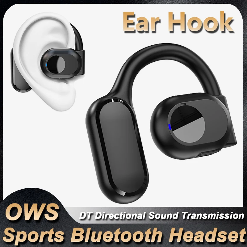 Bluetooth Headset On Ear - Drahtlose Bluetooth-Kopfhörer, Luftleitungs-Kopfhörer mit Mikrofon, Freisprech-Headset