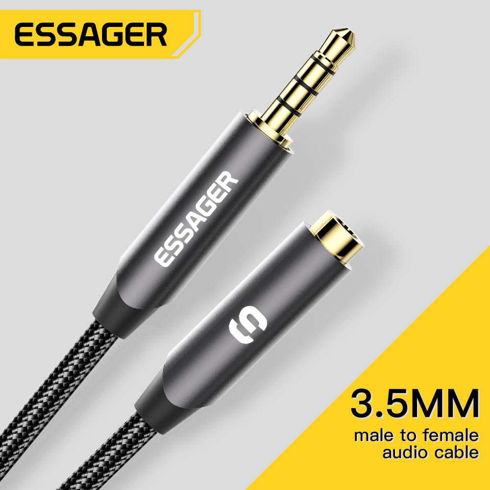Earphone Splitter Jack - Essager kopfhörer verlängerung kabel buchse 3,5mm