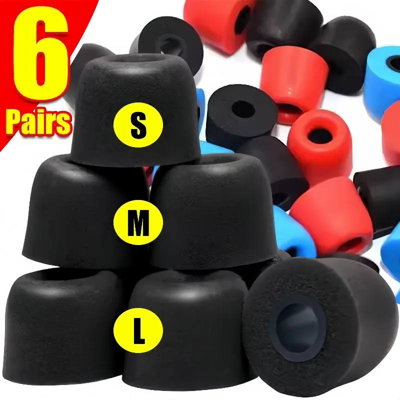 Earphone Foam Tip - Ohrstöpsel aus Memory-Schaumstoff für 4,5-mm-In-Ear-Kopfhörer, Geräuschreduzierung,