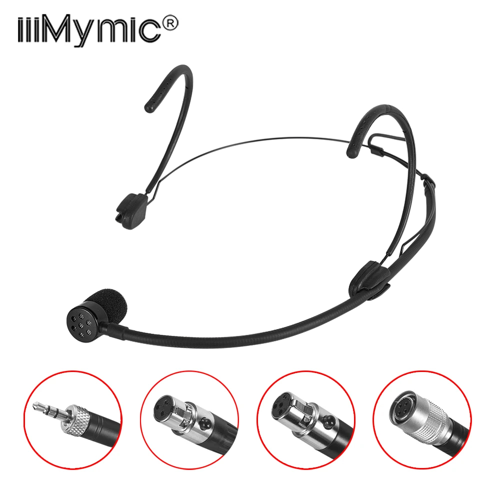 Audiophile Headphone Wired - Iiimymic Unidirektionales Schwarzes Headset-Mikrofon für Shure