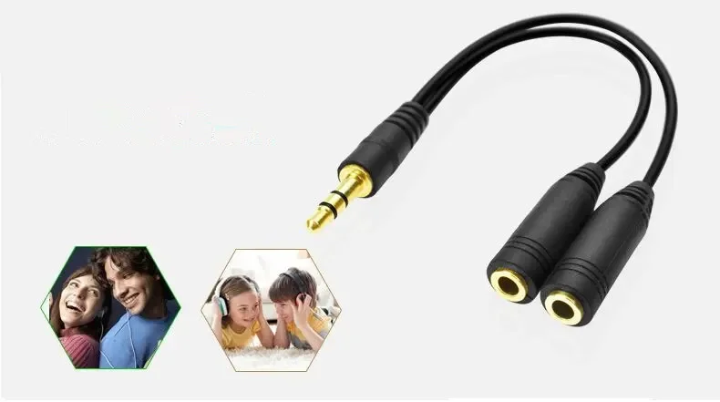 Kopfhörer-Splitter, 3,5-mm-Ver – Earphone Splitter Jack Bewertung und Preis