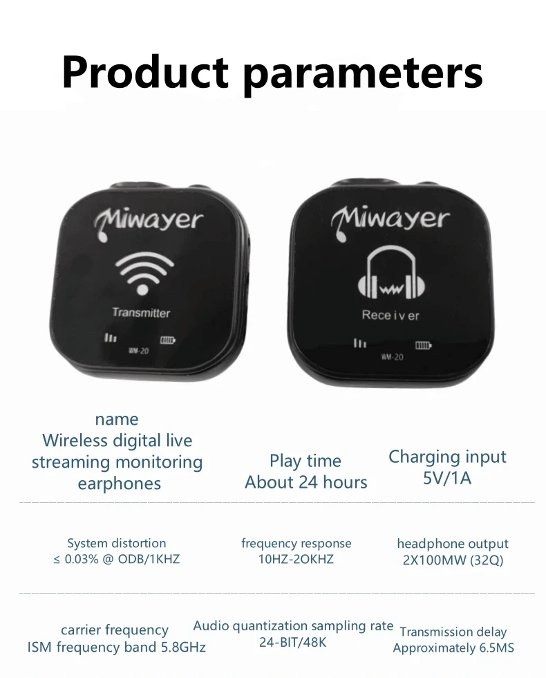 Miwayer WM-20 5.8G Drahtloses  – In Ear Monitor Iem Bewertung und Preis