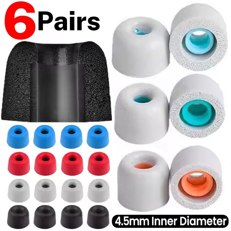 6/1 Paar weiche Memory-Schaum- – Earphone Foam Tip Bewertung und Preis
