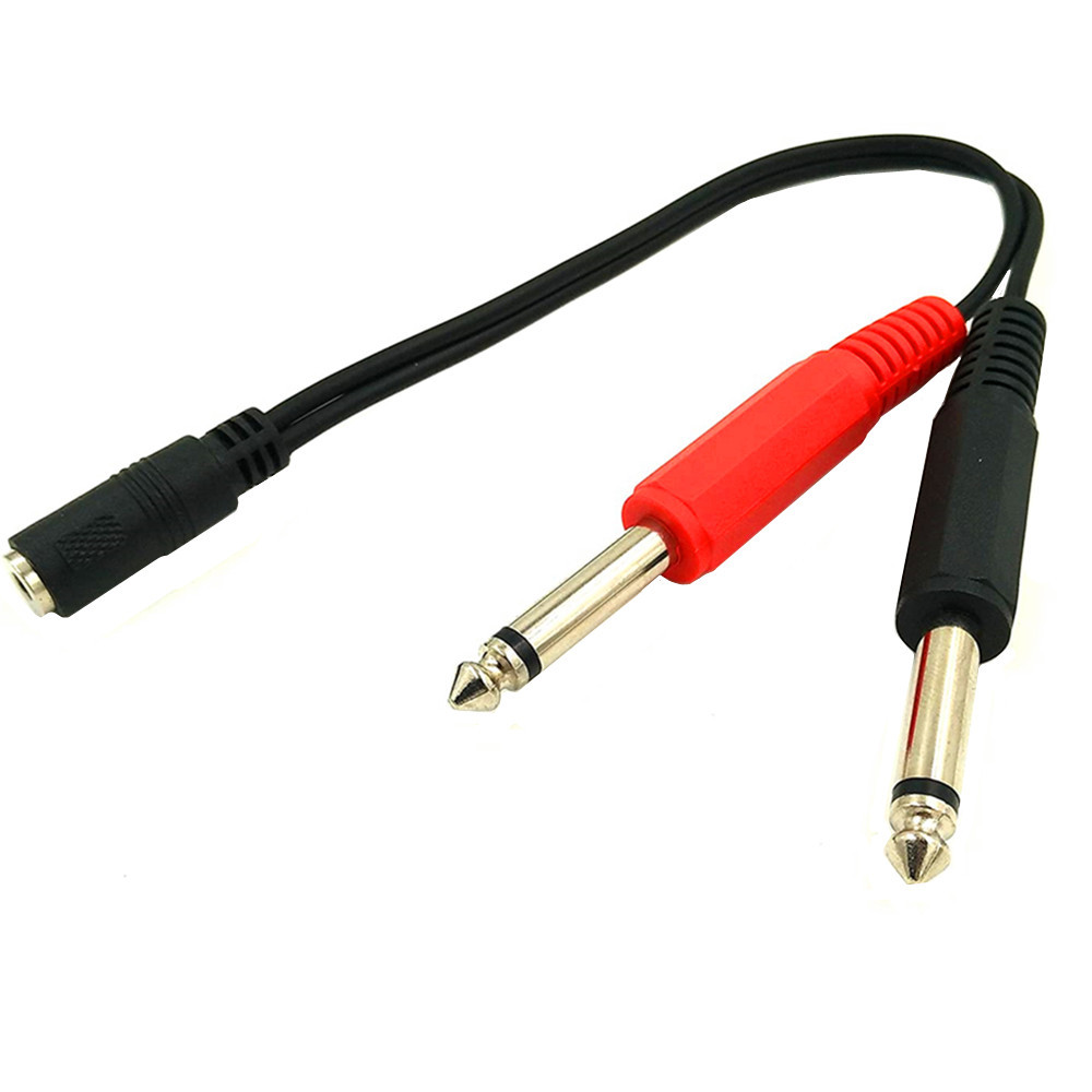6,35 mm Stecker auf 2 6,35 mm  – Cable Extension 3.5 Bewertung und Preis