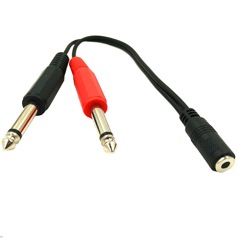 6,35 mm Stecker auf 2 6,35 mm  – Cable Extension 3.5 Bewertung und Preis