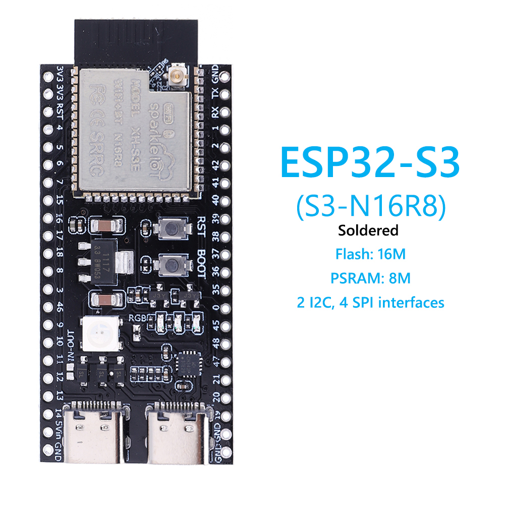 ESP32 S3 N16R8 N8R2 Dual Typ-C – Usb C Earphone Bewertung und Preis
