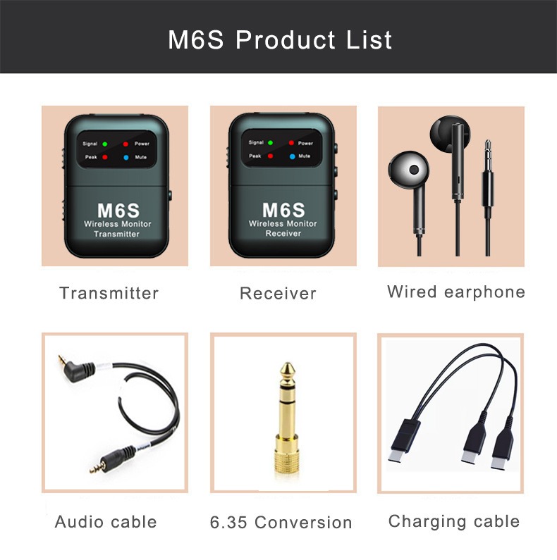 2,4G Stereo Kabelloses In-Ear- – In Ear Monitor Iem Bewertung und Preis