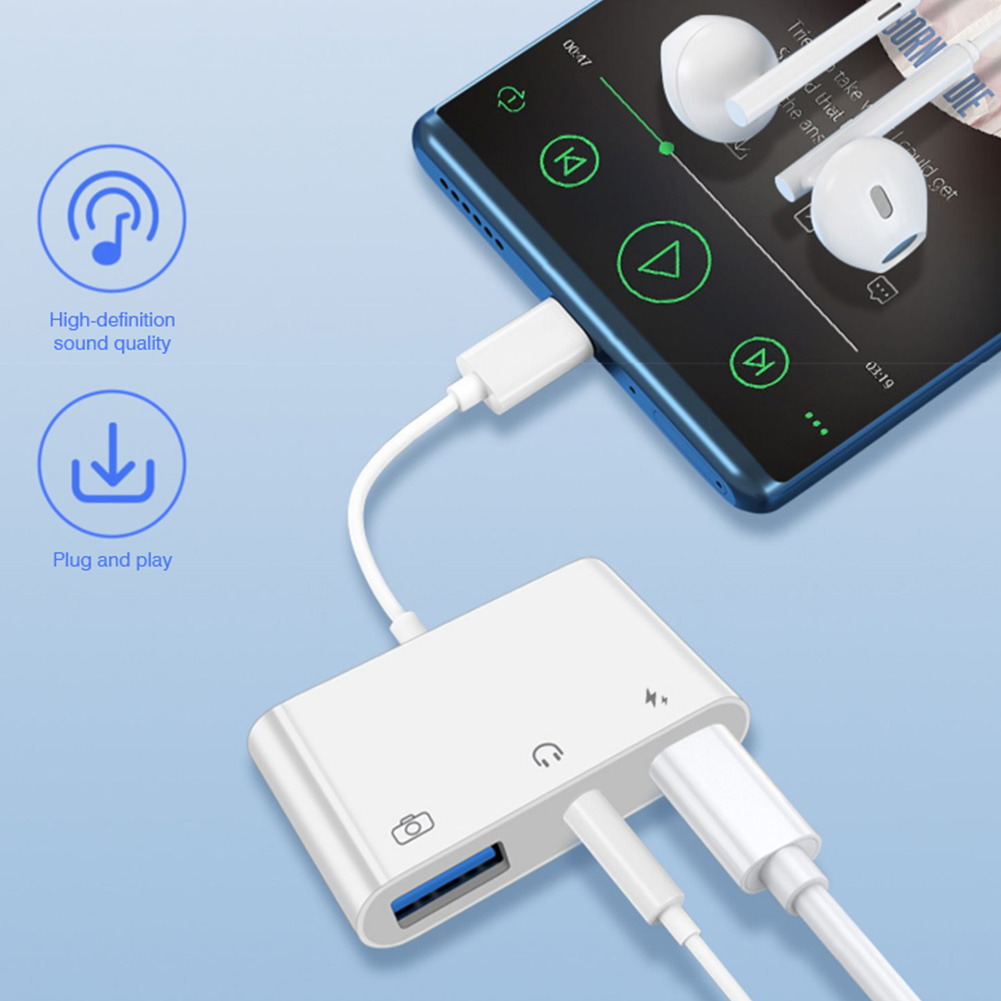 3-in-1 Typ-C zu 3,5mm Klinke K – Earphone Splitter Jack Bewertung und Preis