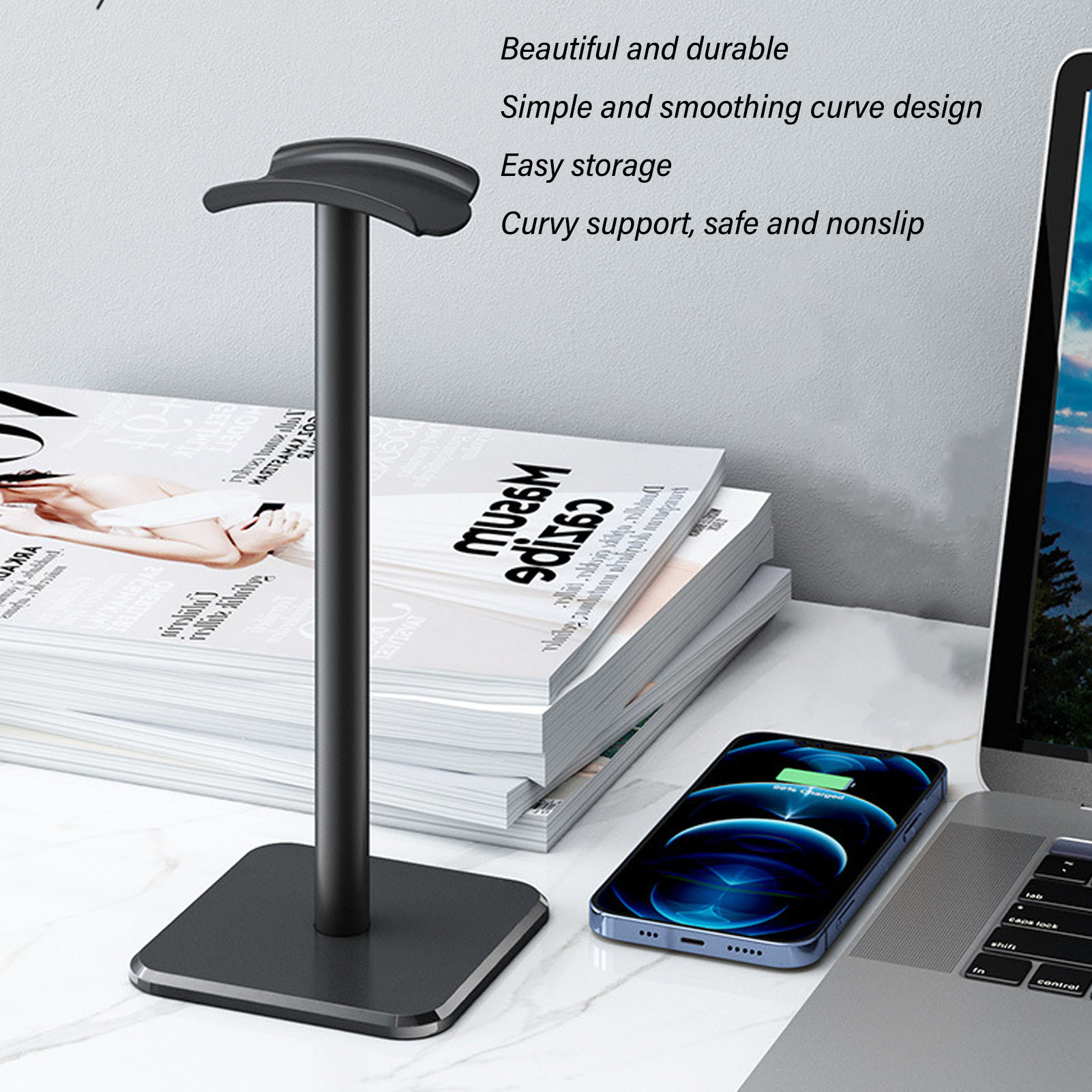 Kopfhörerständer, abgerundete  – Headphone Stand Desk Bewertung und Preis