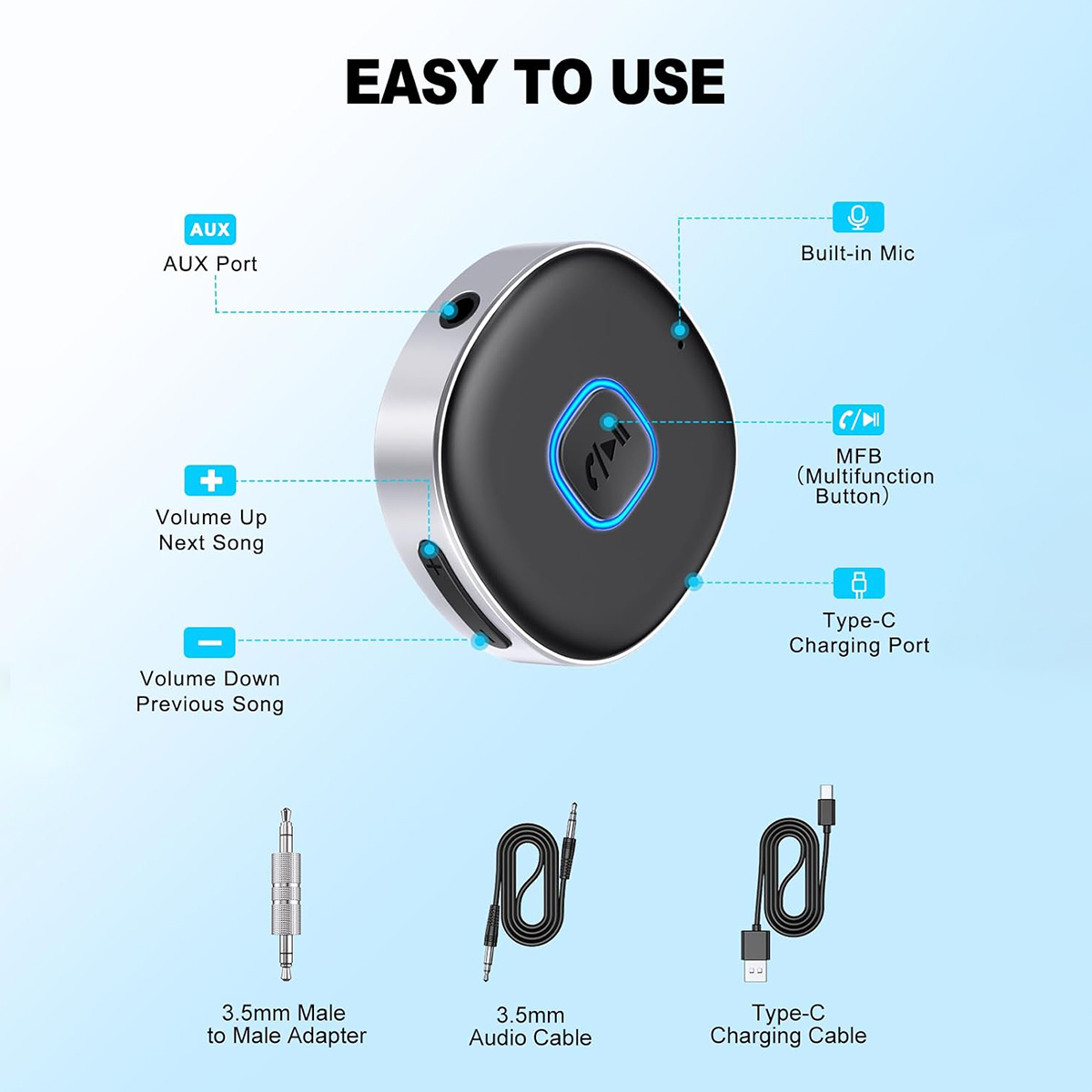 Auto Bluetooth AUX-Adapter, Mi – Bluetooth Adapter Receiver Bewertung und Preis
