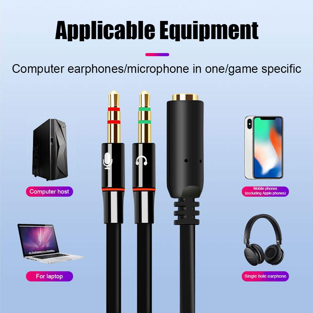 Kopfhörer-Mikrofon-Audio-Konve – Audio Splitter Y Bewertung und Preis