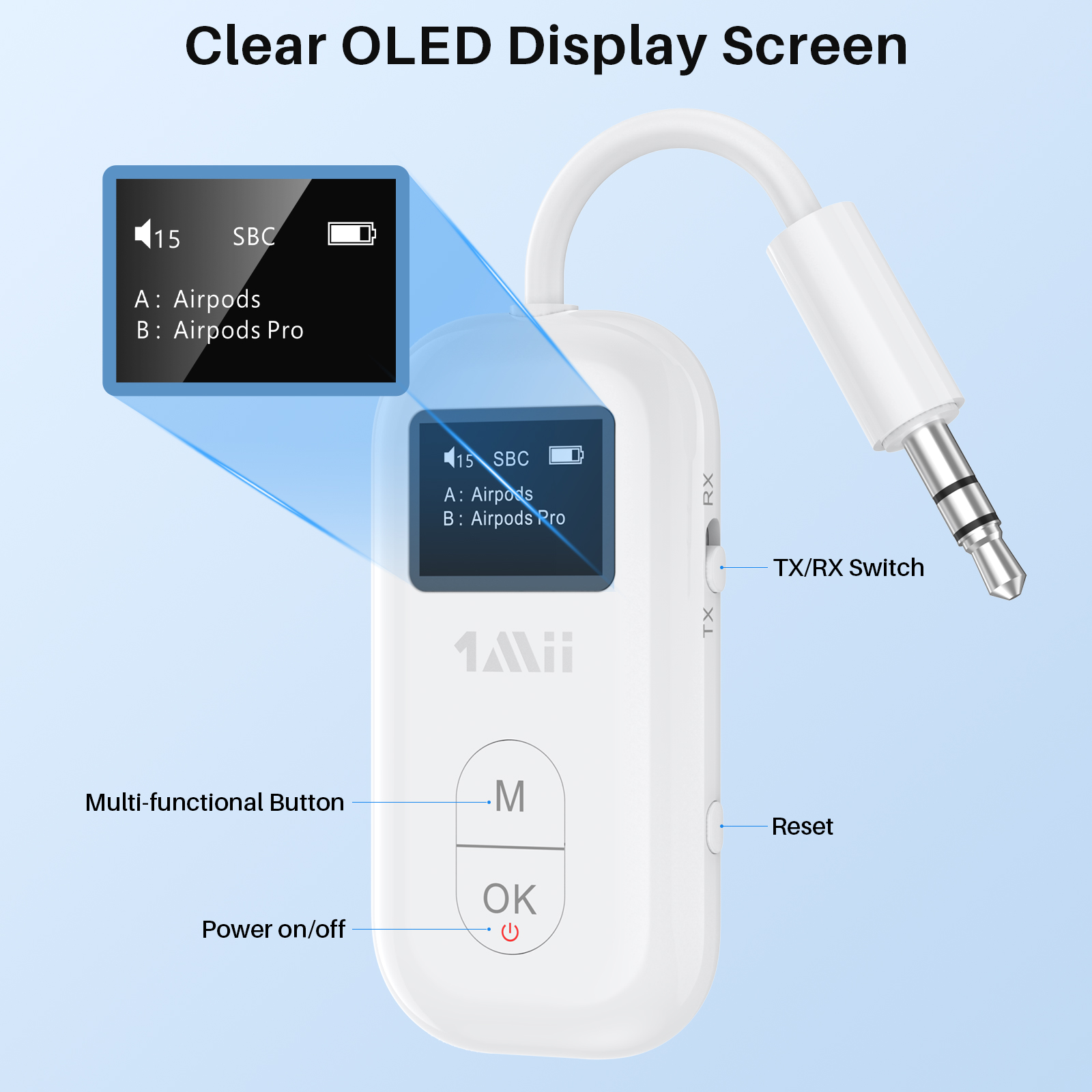 1Mii Airplane 3,5-mm-AUX-Bluet – Bluetooth Adapter Receiver Bewertung und Preis
