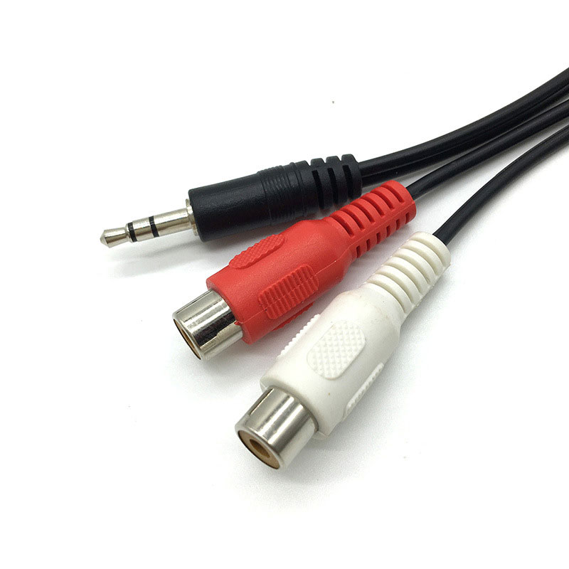 3,5 Jack Stecker auf 2RCA 2AV  – Earphone Splitter Jack Bewertung und Preis