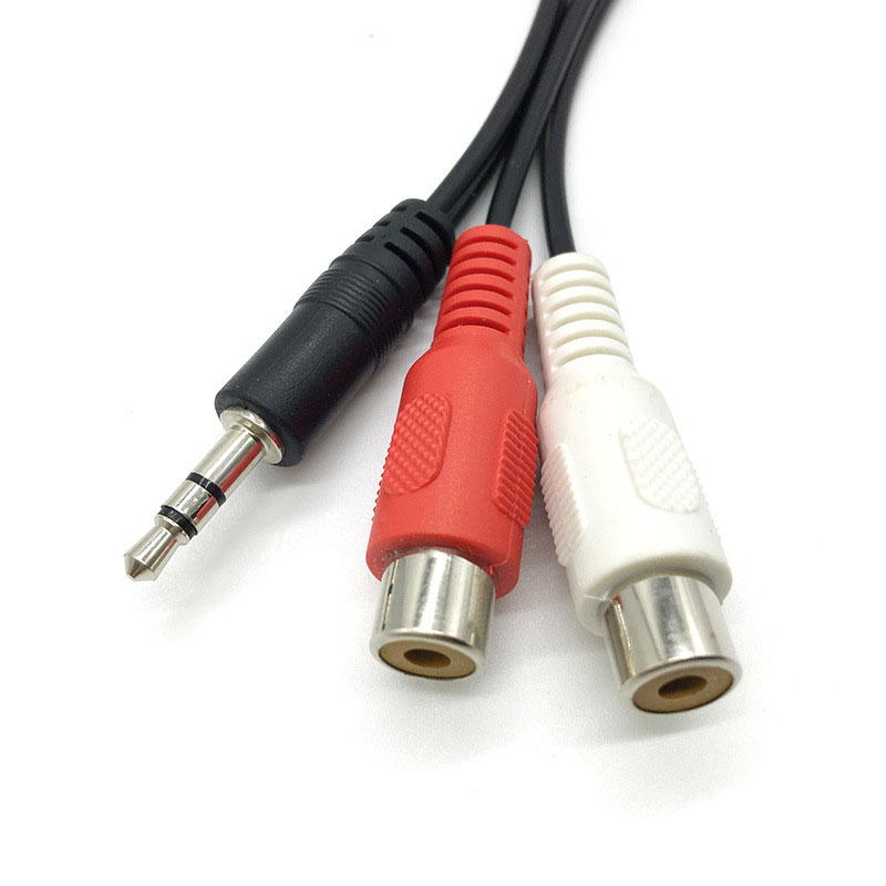 3,5 Jack Stecker auf 2RCA 2AV  – Earphone Splitter Jack Bewertung und Preis