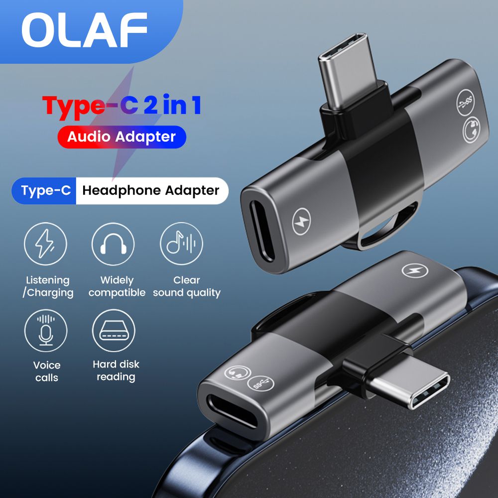 2 in 1 Typ C Audio Adapter USB – Earphone Splitter Jack Bewertung und Preis