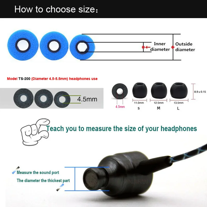 10 Paar Memory-Schaum-Ohrpolst – Earphone Foam Tip Bewertung und Preis